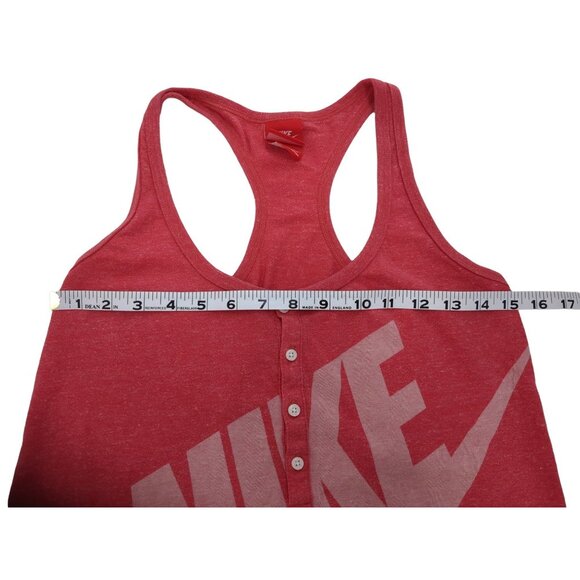 Nike Tank Top Womens S Pink Spellout Swoosh Vintage Athletic Gym Streetwear - Picture 7 of 7
